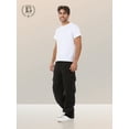 thumbnail image 3 of North 15 Men's Heavy Fleece Sweat Pants with Cargo Pockets-1121-Blk-Lg, 3 of 10