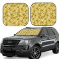 thumbnail image 2 of Picia Flower 2 Piece Car Windshield Sun Shade Foldable | Foldable Sun Shield for Front Window Blocks UV Rays and Keeps Your Vehicle Cool-, 2 of 7
