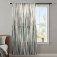 thumbnail image 3 of Sage Green Vintage Semi Sheer Curtains Drapes for Living Room,Bedroom,French Doors Window 45 Inches Long,Stripes Painting Retro Abstract Art Rod Pocket Chiffon Curtain Drapery Voile Draperies Panel, 3 of 8