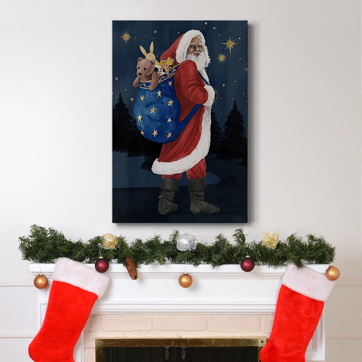 Celestial Christmas Collection B- Gallery Wrapped Canvas