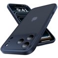 thumbnail image 1 of Funda Shiiuou para iPhone 17 Pro Max con textura acanalada y tacto suave en color azul marino, 1 of 9