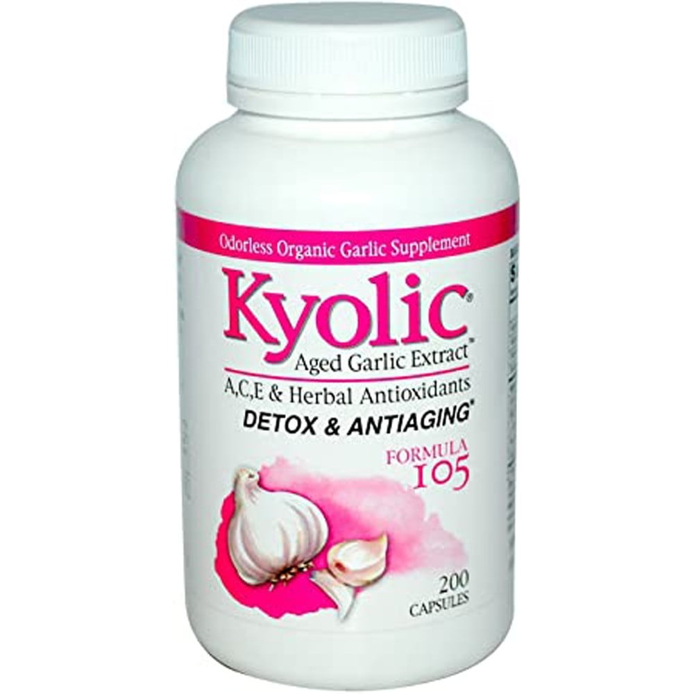 Kyolic Aged Garlic Extract Detox and AntiAging Formula 105 200