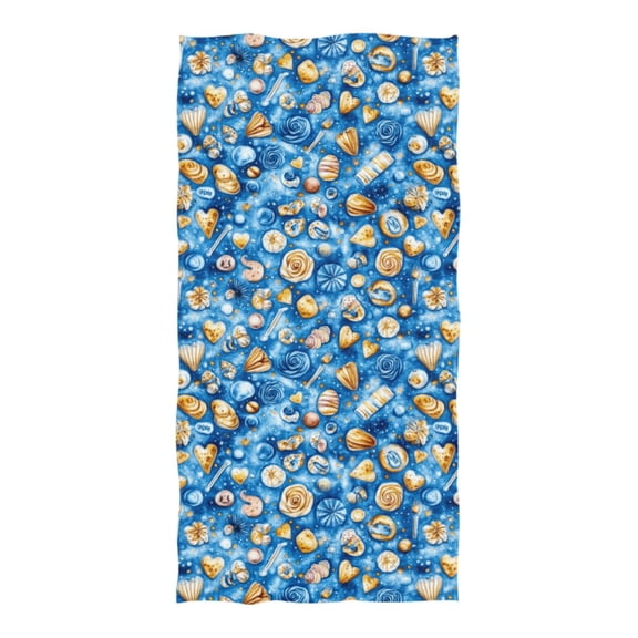 Oversized Beach Towel Extra Large Absorbent Microfiber Bath Towels Soft Quick Drying Fantastic Shells on Sea 74"x37"