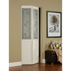 Awc Giverny Decorative Glass 24 X 80 5 Bifold Door Walmart Com