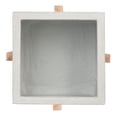 thumbnail image 7 of SAFAVIEH Borsla Modern Glam Square Patio Planter with Stand, Natural/Light Grey, 7 of 7