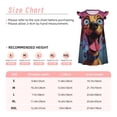 thumbnail image 3 of Balery Cartoon Big-Eyed Dog Camisón de princesa para niñas, pijama de algodón con mangas abullonadas, suave y bonito.-XX-Large, 3 of 6