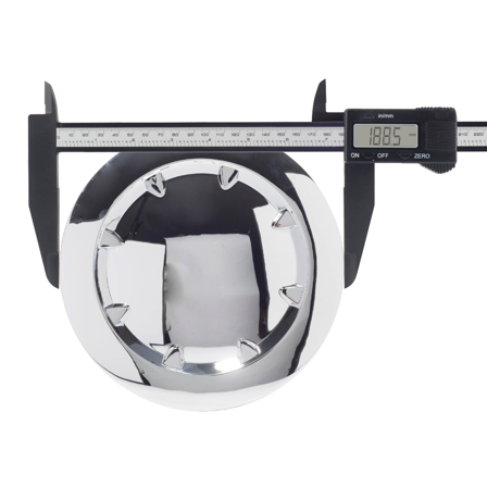 RhinoTuning OD 188.5mm/7.42" ID 171.7mm/6.76" Car Hub Hubcap For 2007-2014 Sierra 1500 Denali Yukon XL Denali #5304 4Pcs