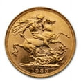 thumbnail image 2 of 1888 Great Britain Gold Sovereign Victoria Veil Head BU, 2 of 2
