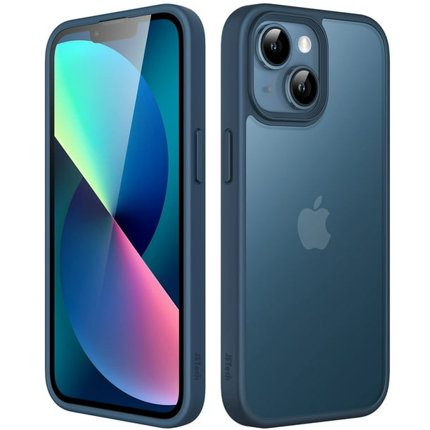 Funda JeTech Matte para iPhone 13 de 6.1 pulgadas, color azul tormenta