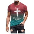 thumbnail image 4 of Playeras Deportivas Para Hombre, Camisa Con Degradado Teñida, Fresca Y Fina, Transpirable, Con Cuello Colgante, 4 of 6