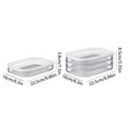 thumbnail image 3 of HLONK Ensemble de Contenants Empilables 3 Pcs pour Viande pour Réfrigérateur - Grande Capacité Boîtes de Rangement Réutilisables pour Déjeuner - Idéal pour l'Organisation de la Cuisine et la Préparation des Repas, 3 of 9
