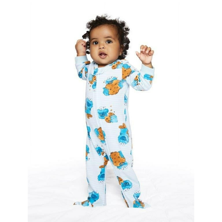 Baby one piece hotsell pajamas with feet