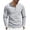 Gray, variant on Men Long Sleeve Vertical Ribbed Henley Long Sleeve Three Button Notch Placket Contrast Inner Placket Soft Knit Relaxed Fit Daily Casual Layering Pullover Brown S