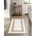 thumbnail image 5 of Unique Loom Chindi Jute Collection Area Rug (2' 7" x 10' Runner White and Natural/Natural), 5 of 13