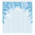 thumbnail image 3 of Ambesonne Flower Shower Curtain, Blooming Lilac Flowers Print, 69"Wx75"L, Sky Blue, 3 of 3
