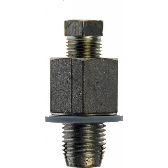 KarParts360 Engine Oil Drain Plug | Steel | Black | 3 Bolt Grade | Piggyback Type | Conventional Drain | With Gasket Or Seal