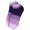 thumbnail image 2 of BambooMN Women's Chenille Fuzzy Color Block Ankle Socks - Purple Rain - Extra Large - 1 Pair, 2 of 8