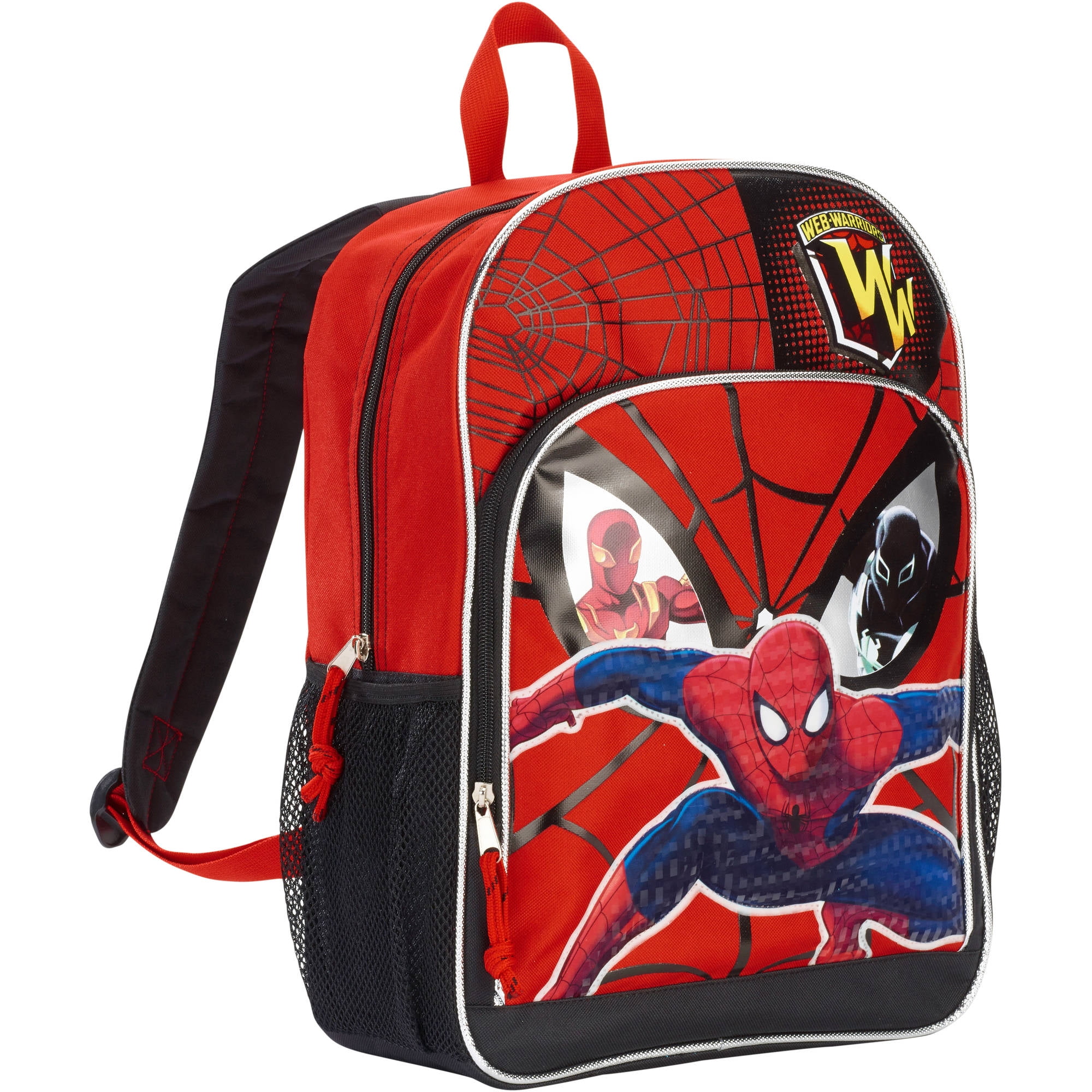 Marvel - Spiderman Backpack -- Deluxe 16 Backpack with Padded Shoulder ...