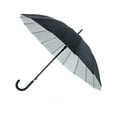 thumbnail image 2 of CTM Adult Classic Black Crook Handle Golf Umbrella, 2 of 4
