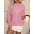 thumbnail image 5 of Zeagoo Cardigan Sweaters for Women Long Sleeve Chunky Knit Cardigan CEW Neck Button Down Fall Fashion, 5 of 6