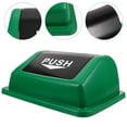 thumbnail image 1 of FOMIYES Para De Basura Plástico Verde Resistente Para Uso Exterior Y Sanitario, 1 of 8