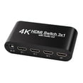 thumbnail image 5 of KIPLINK 3x1 HDMI Switch with Audio Extractor, 4K@30Hz, HDR, 4:4:4, Optical/RCA Audio Out, Remote, 5 of 11