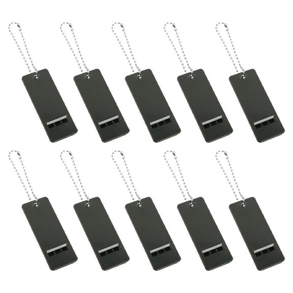 Raindrops 10Pcs Field Rescue Whistles Olive Green Plastic for Outdoor Activities Essential Emergency Signaling Tool