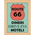 thumbnail image 2 of Phillip, Jamie 15x18 Black Ornate Wood Framed with Double Matting Museum Art Print Titled - Route 66, 2 of 4