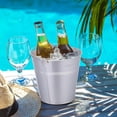 thumbnail image 5 of 24 Pcs Metal Wine Bucket Bulk Beer Bucket Ice Pails with Handle Champagne Soda Ice Bucket Party Beverage Chiller for Summer Picnic Buffet BBQ Home Bar Club(Silver,7.1 x 6.5 x 5.1"), 5 of 11