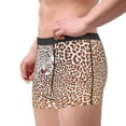 thumbnail image 2 of Kdxio Men's Boxer Briefs with Leopard Brown Print - Comfortable and Breathable Underwear for Everyday Wear, 2 of 5
