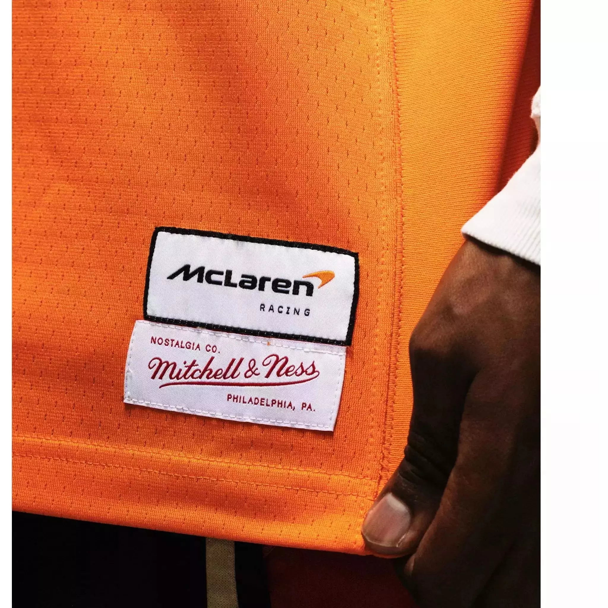 McLaren Racing F1 Special Edition Miami GP Lando Norris Mitchell & Ness  Paintbrush Jersey 