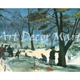 thumbnail image 1 of Central Park In Winter-Glackens - CANVAS OR FINE PRINT WALL ART, 1 of 1