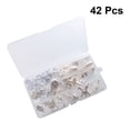 thumbnail image 1 of IFANLANDOR 42Pcs Plastic Invisible Photograph Hooks for Wall Decoration and Home Use, 1 of 8