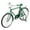 Green, variant on Realistic Bicycles Model Ornament Retro Miniature Bike Figurine Decors for Bookcases and Desktops with Nostalgic Appeal