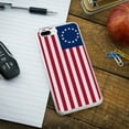 thumbnail image 2 of Betsy Ross 1776 American Flag Protective Slim Fit Hybrid Rubber Bumper Case for Apple iPhone 7 and 7 Plus, 2 of 3