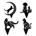 thumbnail image 2 of Jardín Decorativas Para Gatos, Estaca De Silueta De Gato Negro, Adornos De Jardín Llamativos Impermeables Eigraketly HA039897-02, 2 of 4