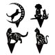 thumbnail image 2 of Jardín Decorativas Para Gatos, Estaca De Silueta De Gato Negro, Adornos De Jardín Llamativos Impermeables Cateissary HA039897-04, 2 of 5