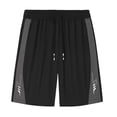 thumbnail image 5 of Aimik Sport Shorts for Men Color Block Design Drawstring Waist Mens Shorts with Side Stripes Summer Breathable Comfort Shorts for Gym, 5 of 5