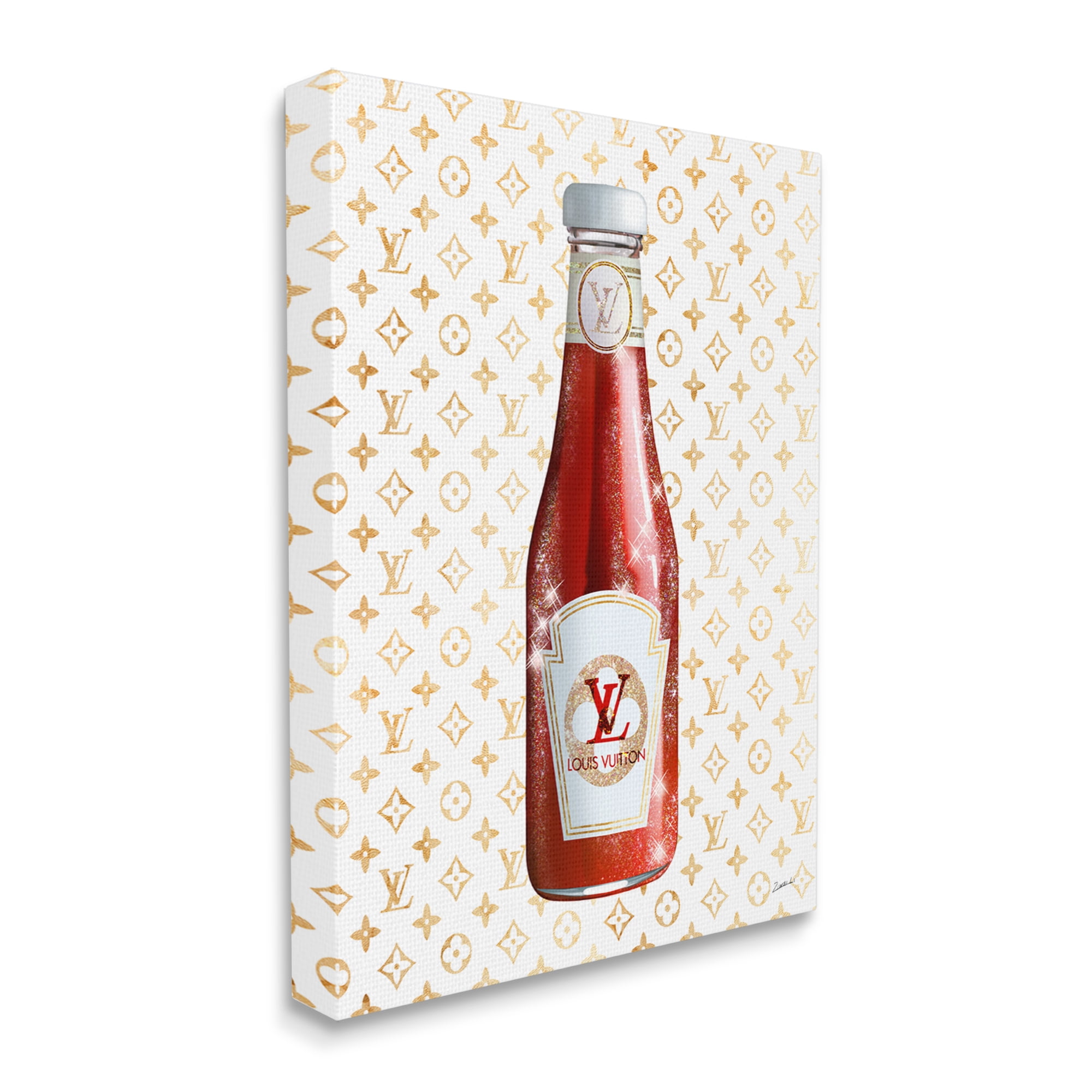 Stupell Industries Chic Brunch Condiment Bottle Glitzy Glam Fashion Graphic Art Gallery Wrapped Canvas Print Wall Art, Design by Ziwei Li
