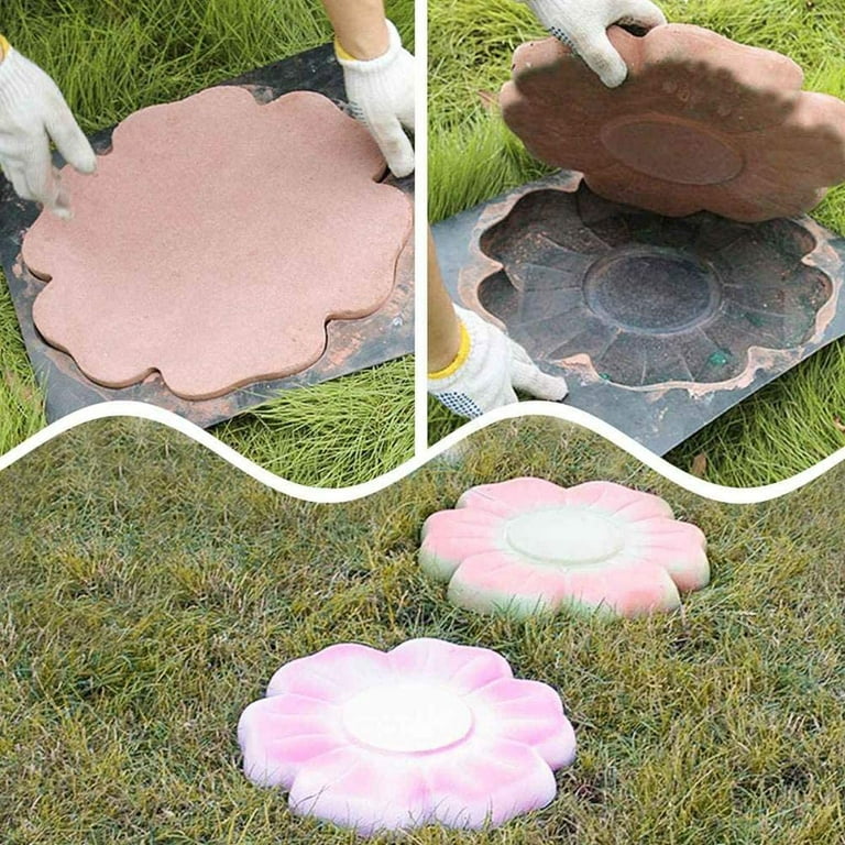 Mushroom MOLD plaster concrete plastic 2 piece flower mushroom mold