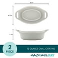 thumbnail image 2 of Rachael Ray Ceramics Oval Au Gratin Set, 2-Piece, Light Sea Salt Gray, 2 of 7