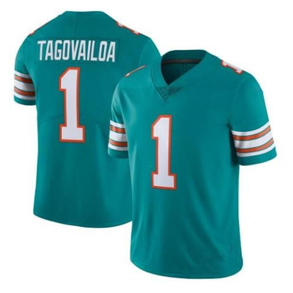 NFL_ Football Jersey Miami''Dolphins''MEN''NFL''Women Youth Tyreek Hill Tua  Tagovailoa Jaelan Phillips Jaylen Waddle Dan Marino Alternate Vapor 