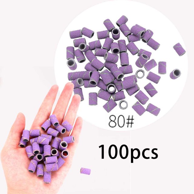 Bandas de lijado Colcomx Eliminación profesional de esmalte de uñas en gel para 80 Morado