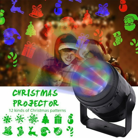 YouLoveIt Christmas Laser Projector Lights Night Lights Projector Lights Led Landscape Spotlight Laser Light Projector Lamp for Indoor Outdoor Xmas Holiday Party