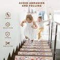 thumbnail image 4 of Carpet Stair Treads for Wooden Steps Pink Flower Indoor 30"X8" Extra Non Slip Reusable Staircase Step Treads, Soft Rubber Safety Stair Mats for Pets & Elders, 4 of 6