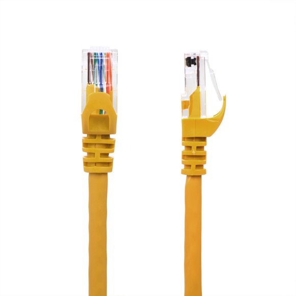 PrimeCables Cat6 Ethernet Network Cable (550MHz UTP 24AWG RJ45) - Yellow