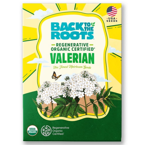 Back to the Roots Regenerative Organic Valerian, 1 Seed packet