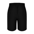 thumbnail image 4 of FDGIU Cargo Shorts Men Casual Solid Pocket Elastic Waist Straight Half Shorts Pants Sport Pants Bermuda Shorts Back to School Essentials, 4 of 6