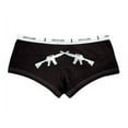 thumbnail image 2 of Sexy Hot Black Crossed Rifles Booty Shorts, 2 of 2