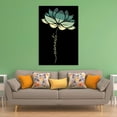 thumbnail image 3 of Zen Room Wall Decor Namaste Lotus Flower Canvas Art Work, 3 of 4
